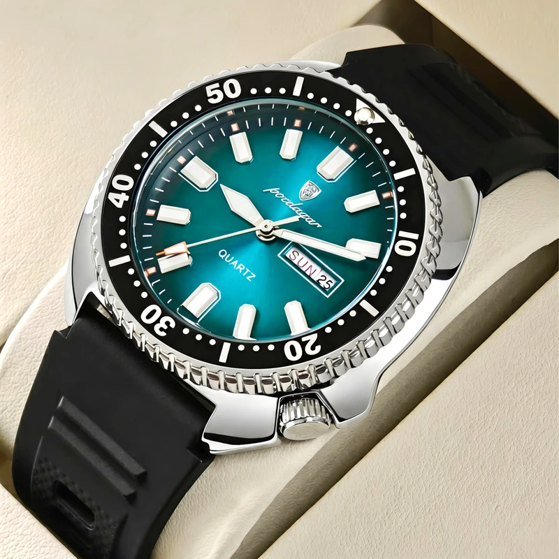 Чоловічий годинник Poedagar Stanford Rubber, 2 ремінці