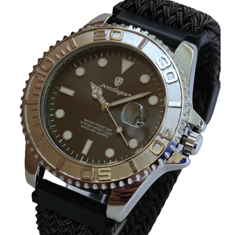 Чоловічий годинник Poedagar Pilot Nylon, 2 ремінці