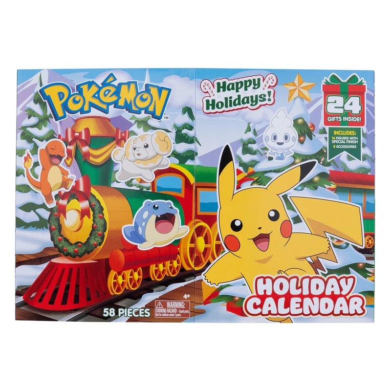 Набір ігрових фігурок POKEMON - АДВЕНТ-КАЛЕНДАР (16 ігрових фігурок, 8 аксесуарів)
