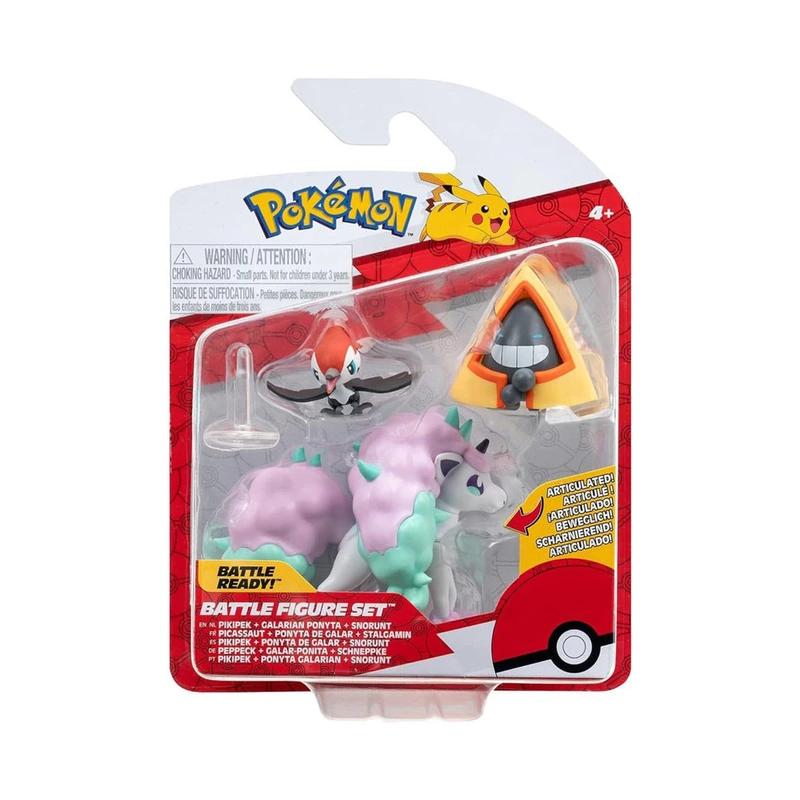 Набір ігрових фігурок POKEMON W17 - СНОРАНТ, ПІКІПЕК, ПОНІТА — Pokemon