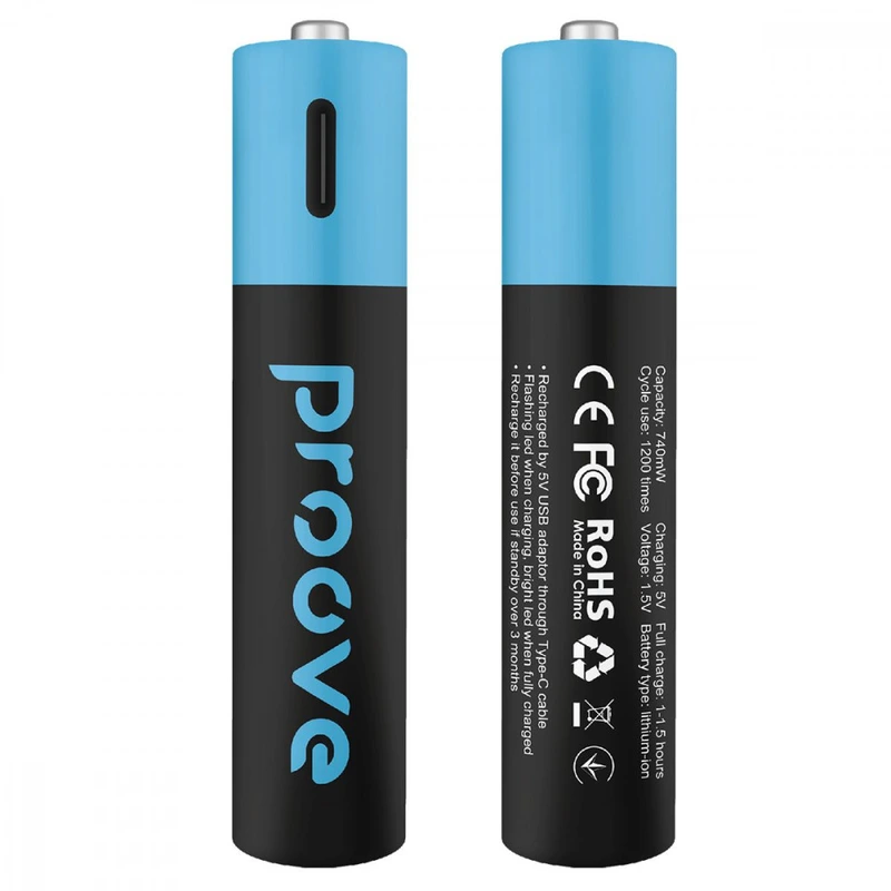 Акумуляторні батарейки Proove Compact Energy AAA 2 pcs black — Proove