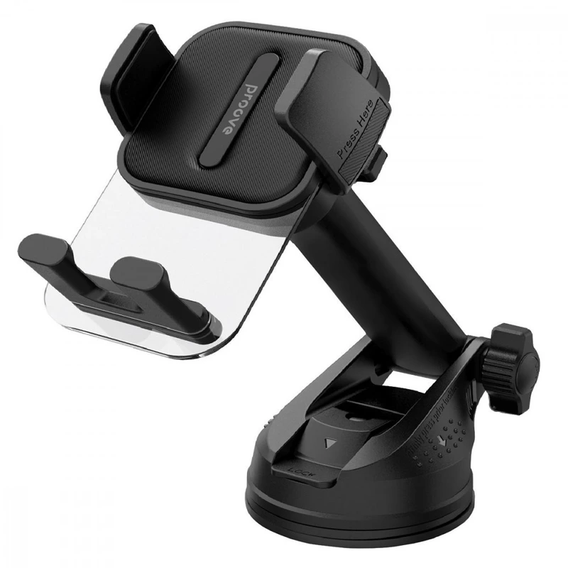 Автомобільний тримач Proove Crystal Clamp Suction Type Car Mount black — Proove