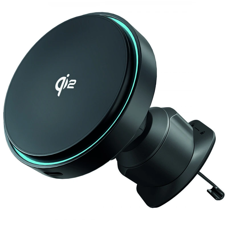 Автомобільний тримач з Бездротовим ЗП Proove Light Circle Qi2 15W black — Proove