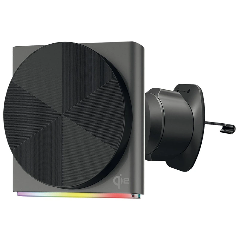 Автомобільний тримач з Бездротовим ЗП Proove Neostorm Qi2 15W gray — Proove