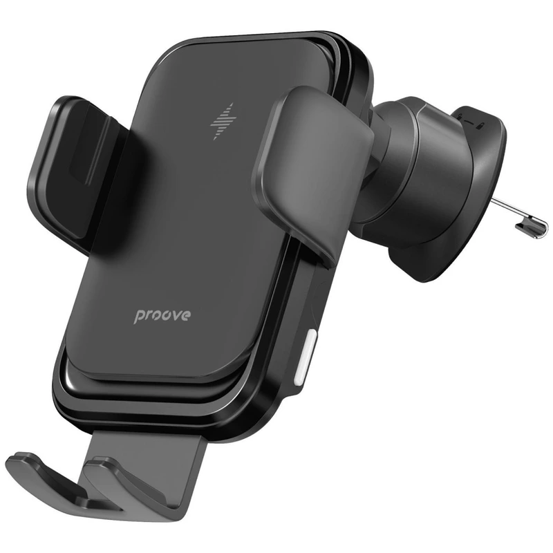Автомобільний тримач з Бездротовим ЗП Proove Nitro Charge 15W matte black — Proove