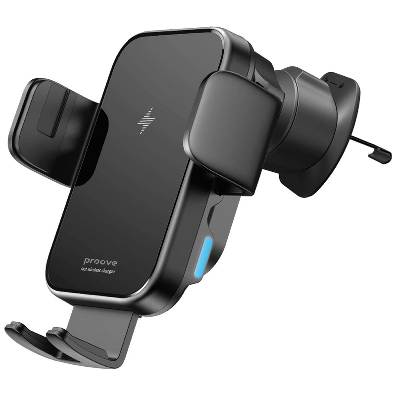 Автомобільний тримач з Бездротовим ЗП Proove Triple Clamp 15W black — Proove