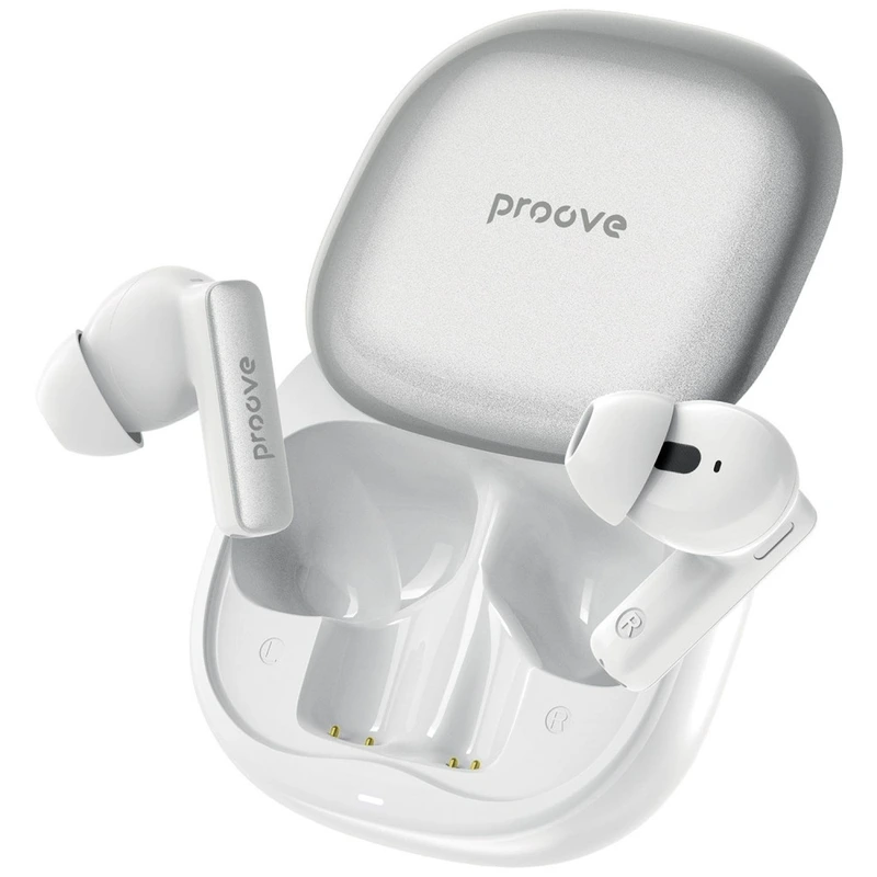Бездротові навушники Proove NoLimit TWS with Hybrid ANC (APP) white/silver