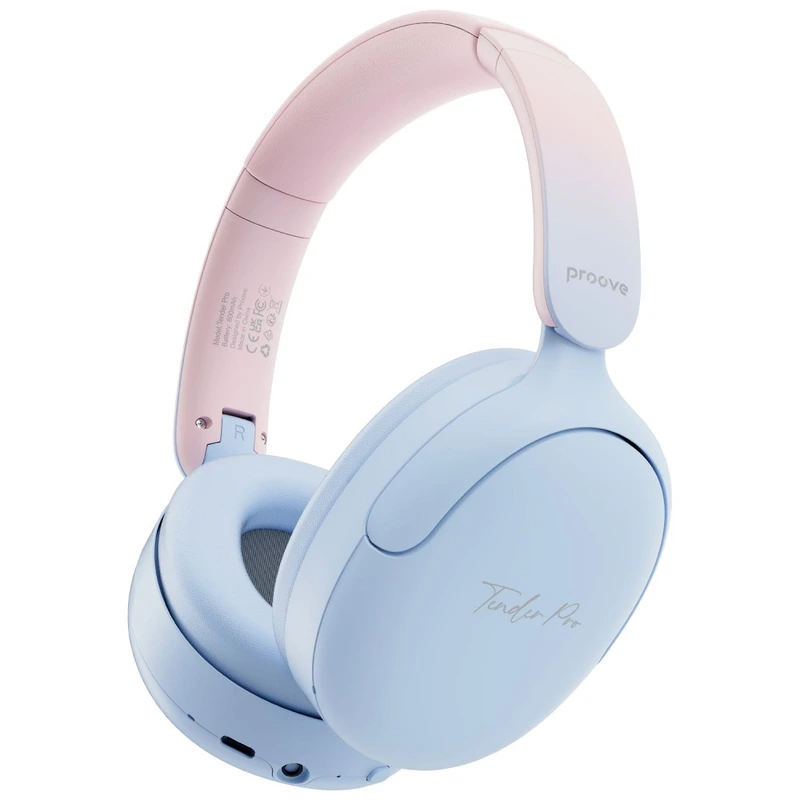 Бездротові навушники Proove Tender Pro with ANC (APP) blue/pink