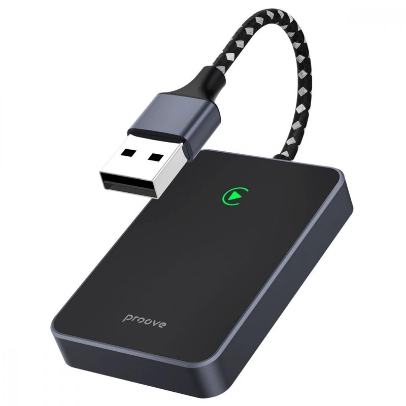 Бездротовий адаптер CarPlay Proove СP-01 Wireless Car Adapter black