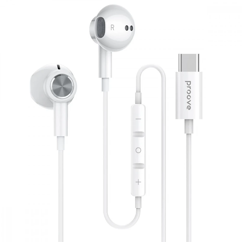 Дротові навушники Proove Echo (Type-C) white