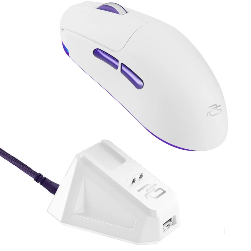 Бездротова ігрова миша Proove Gaming Superfight Wireless with charging dock white/purple — Proove