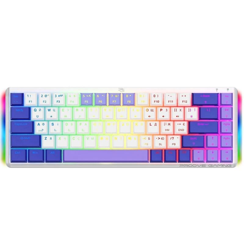 Бездротова клавіатура Proove Gaming AFK (Ukraine Layout) white — Proove