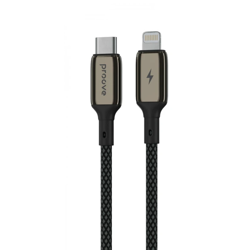 Кабель Proove Dense Metal Type-C to Lightning 27W (1m) black