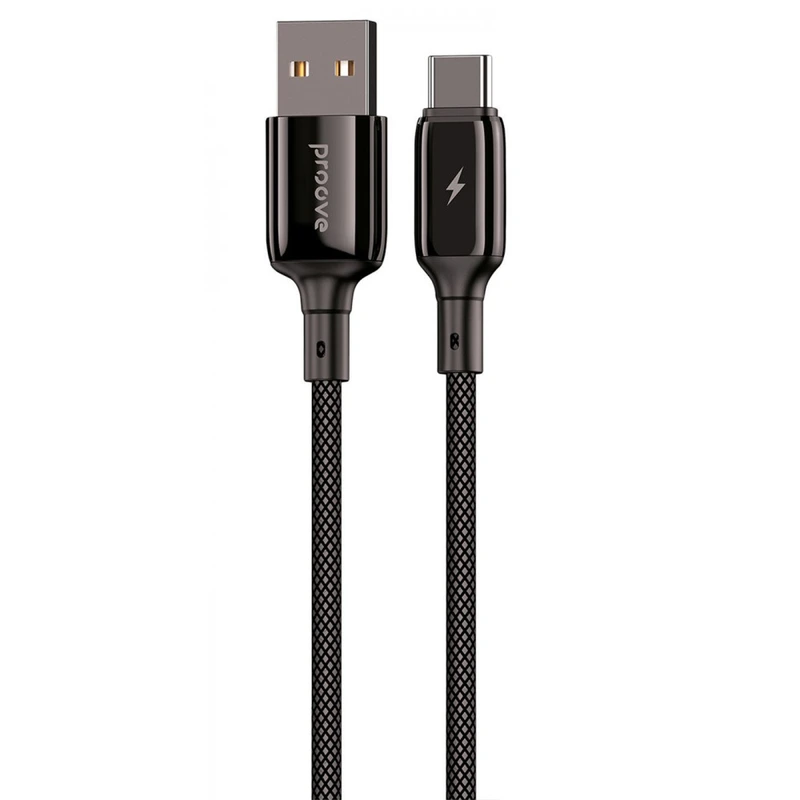 Кабель Proove Dense Metal USB to Type-C 3A (2m) black