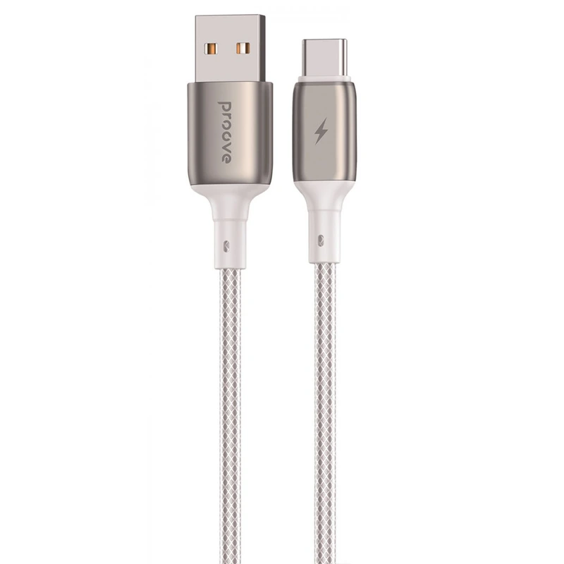 Кабель Proove Dense Metal USB to Type-C 3A (2m) white — Proove