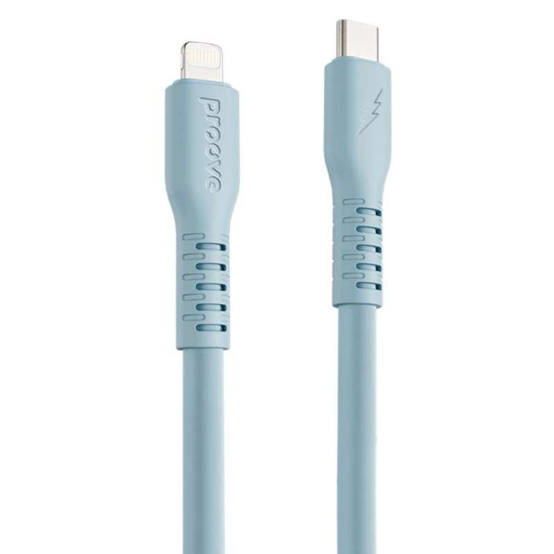 Кабель Proove Eternal Type-C to Lightning 27W (2m) light blue