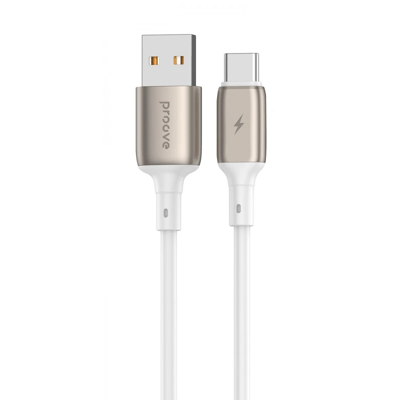 Кабель Proove Flex Metal USB to Type-C 3A (1m) white