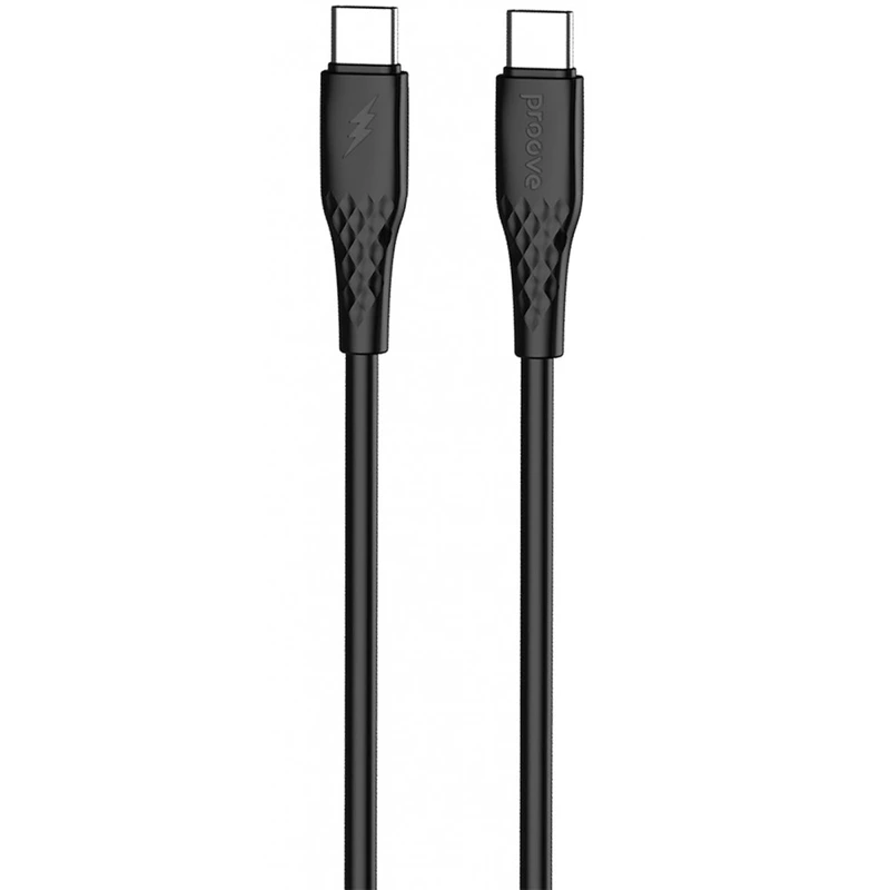 Кабель Proove GridLine Type-C to Type-C 60W (1m) black