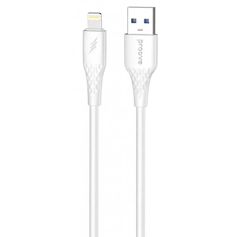 Кабель Proove GridLine USB to Lightning 2.4A (1m) white