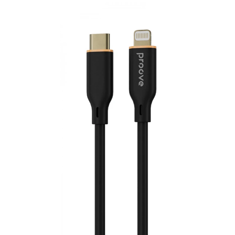 Кабель Proove Jelly Silicone Type-C to Lightning 27W (1m) black — Proove