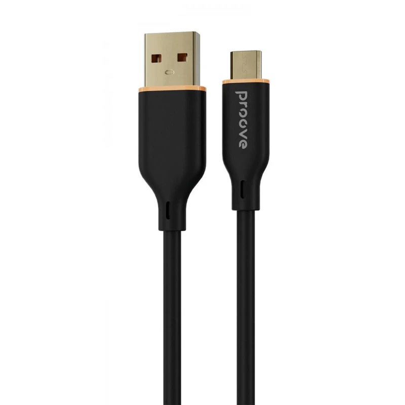 Кабель Proove Jelly Silicone USB to Type-C 3A (1m) black