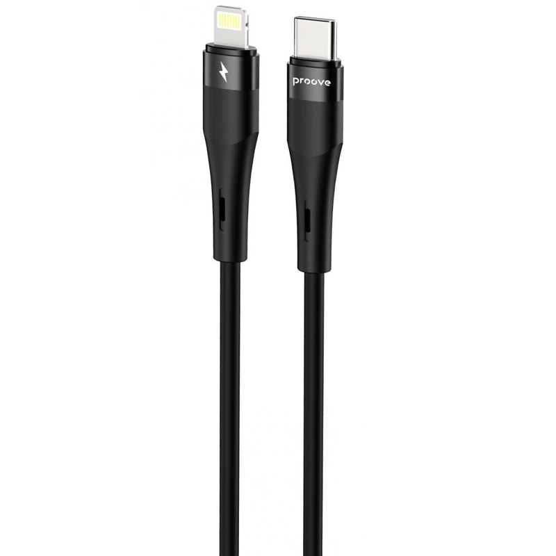 Кабель Proove Light Silicone Plus Type-C to Lightning 27W (1m) black
