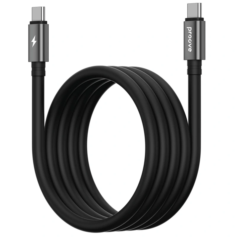 Кабель Proove Magneto Type-C to Type-C 60W (1m) black