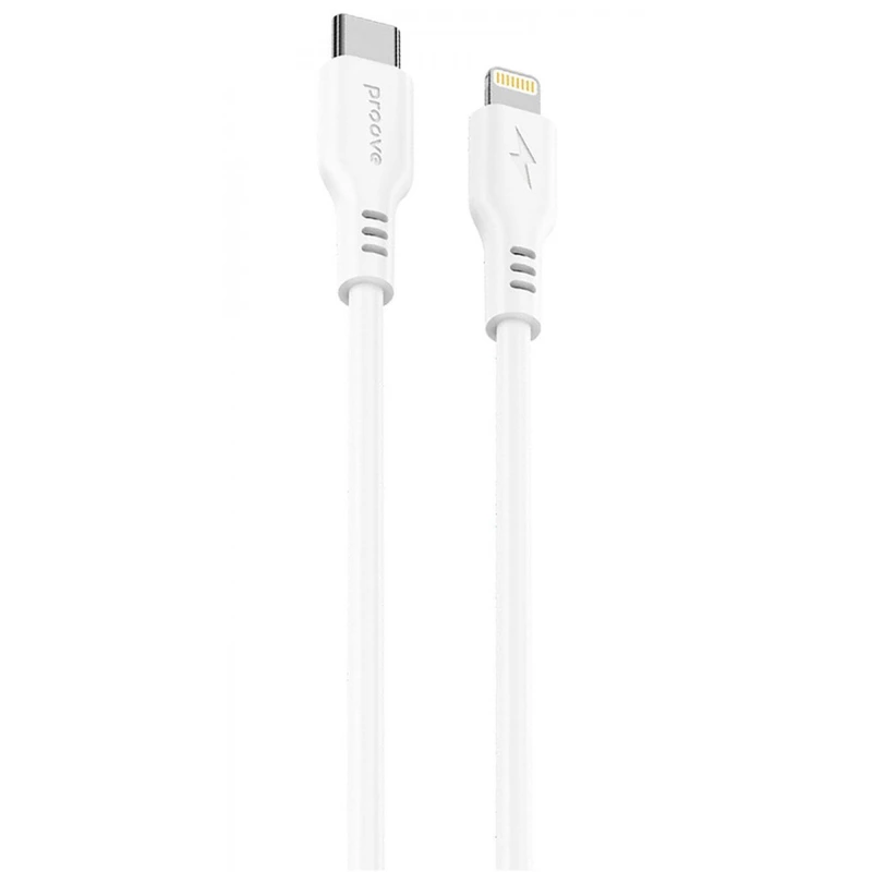 Кабель Proove Rebirth Type-C to Lightning 27W (1m) white