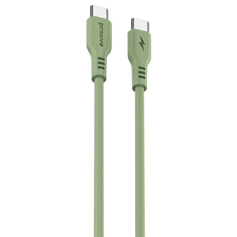 Кабель Proove Rebirth Type-C to Type-С 60W (1m) green