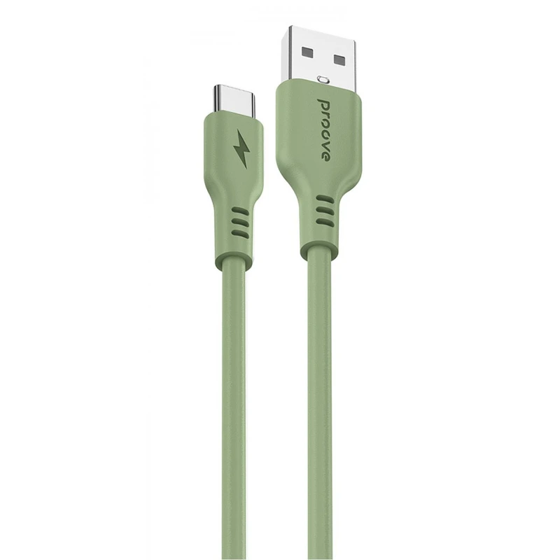 Кабель Proove Rebirth USB to Type-C 3A (1m) green