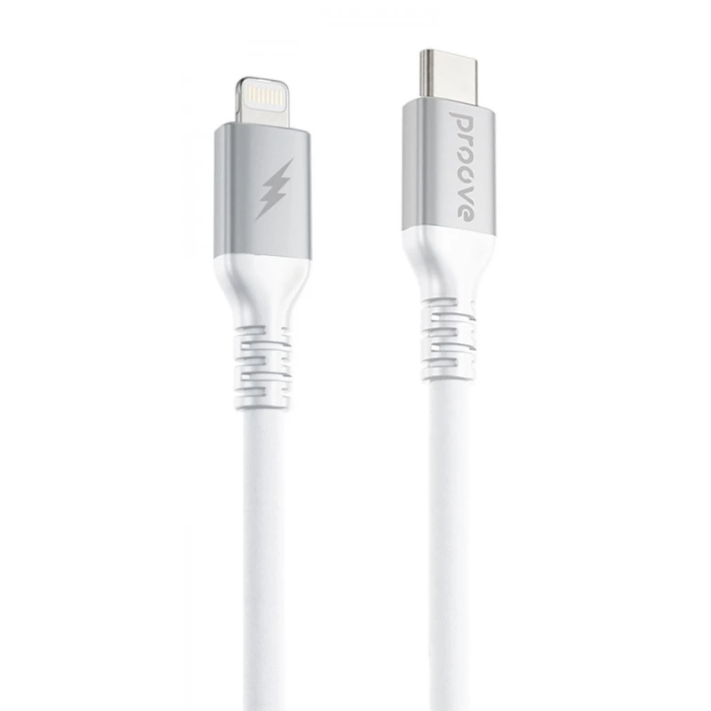 Кабель Proove ReGen Silicone Type-C to Lightning 27W (1m) white