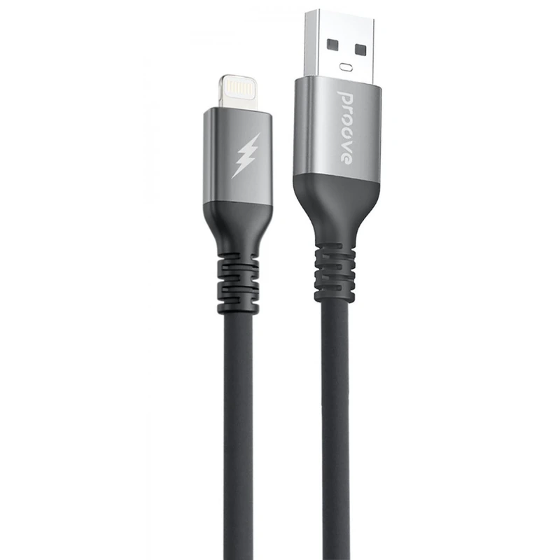 Кабель Proove ReGen Silicone USB to Lightning 2.4A (1m) black