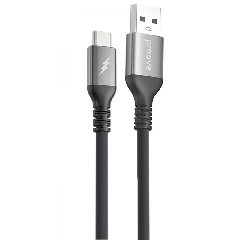 Кабель Proove ReGen Silicone USB to Type-C 3A (1m) black