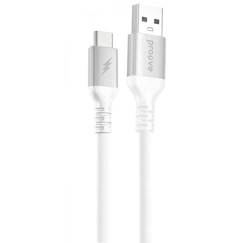Кабель Proove ReGen Silicone USB to Type-C 3A (1m) white
