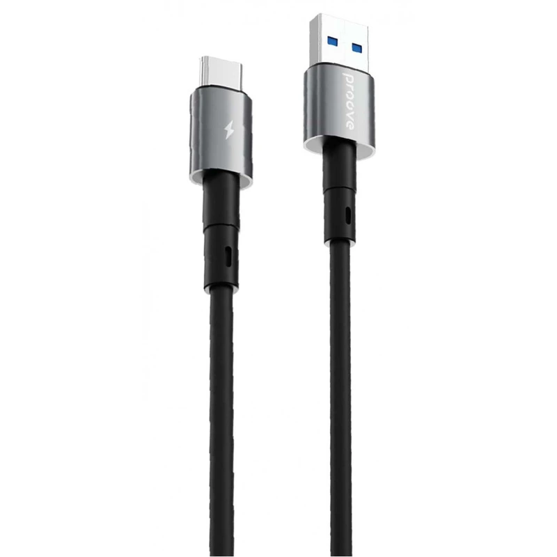 Кабель Proove Silicraft USB to Type-C 3A (1m) black