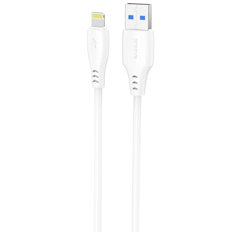 Кабель Proove Simple Silicone USB to Lightning 2.4A (2m) white