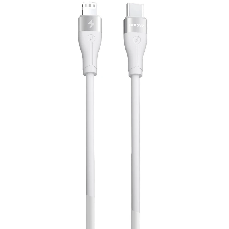 Кабель Proove Soft Silicone Type-C to Lightning 27W (2m) white