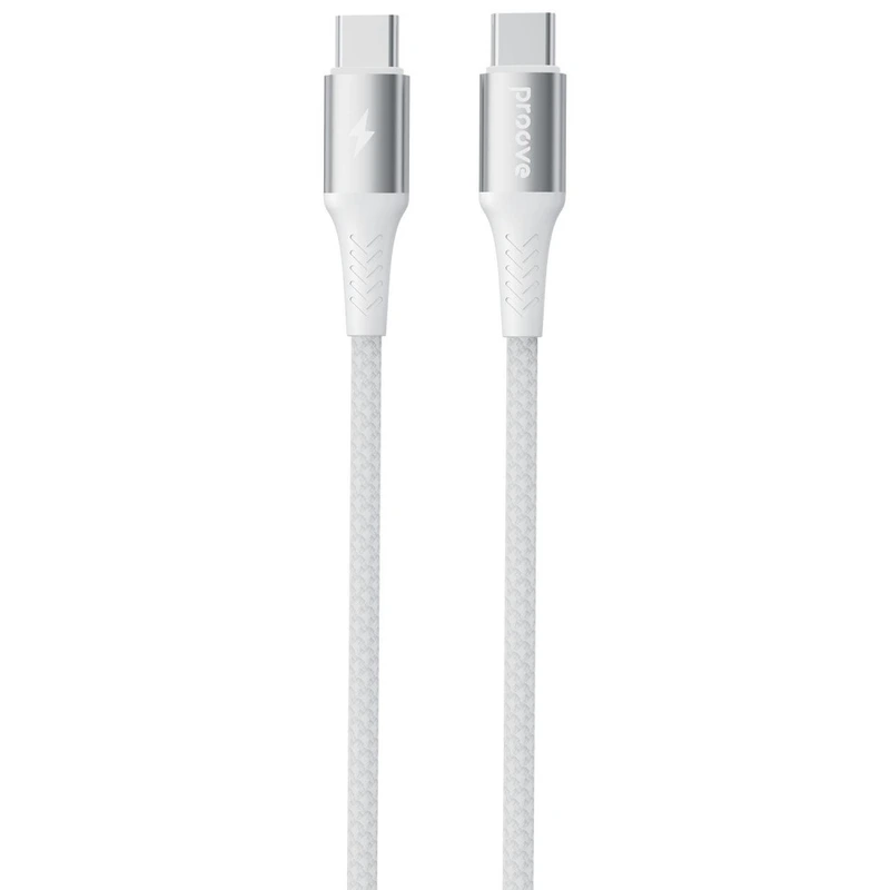 Кабель Proove WireX Pro Type-C to Type-C 100W (1.5m) white