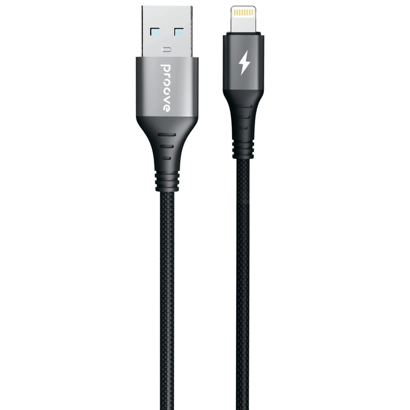 Кабель Proove WireX USB to Lightning 2.4A (1m) black