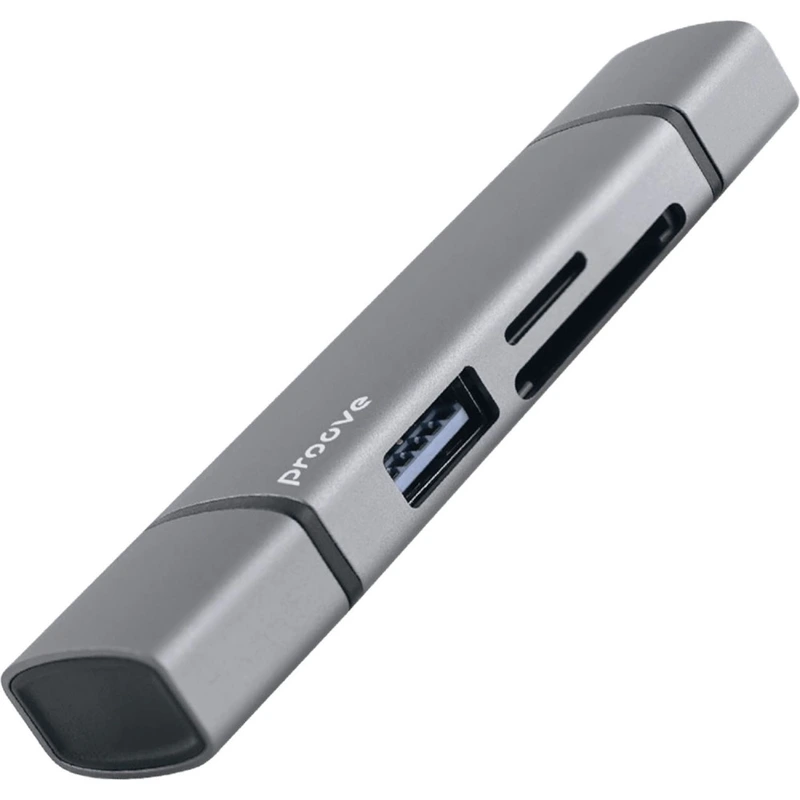 Картридер Proove Arc Link 3 in 1 (USB3.0 + SD Card + Micro SD Card) silver