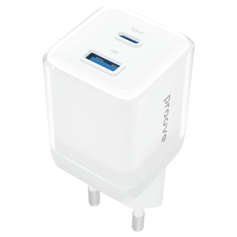 МЗП Proove Pure GaN Plus 30W (Type-C + USB) white — Proove