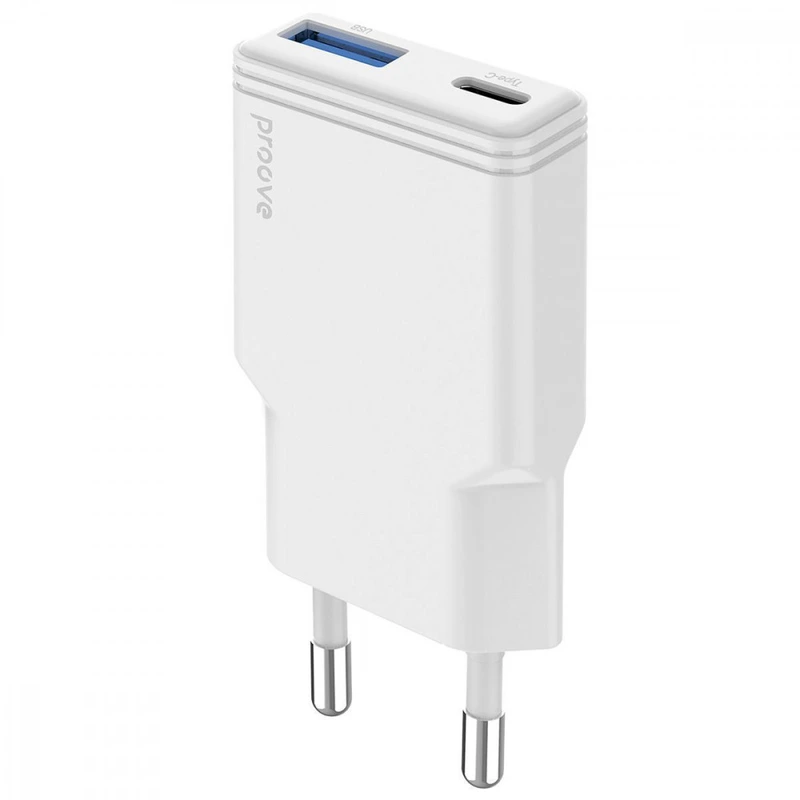 МЗП Proove Slender 30W (Type-C + USB) white