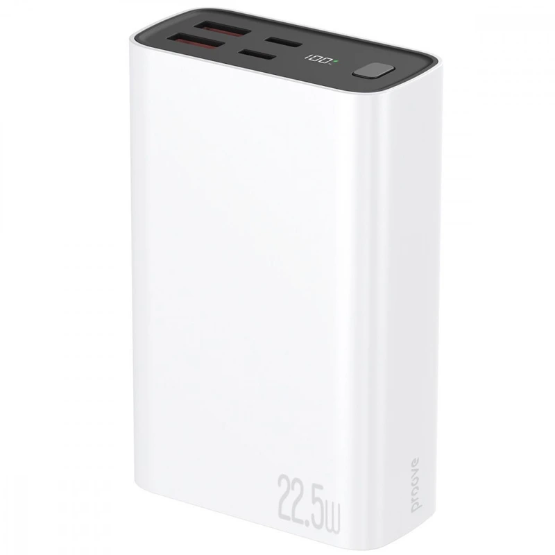 Портативна Батарея Proove Hyper Flux Plus 22.5W 20000mAh white