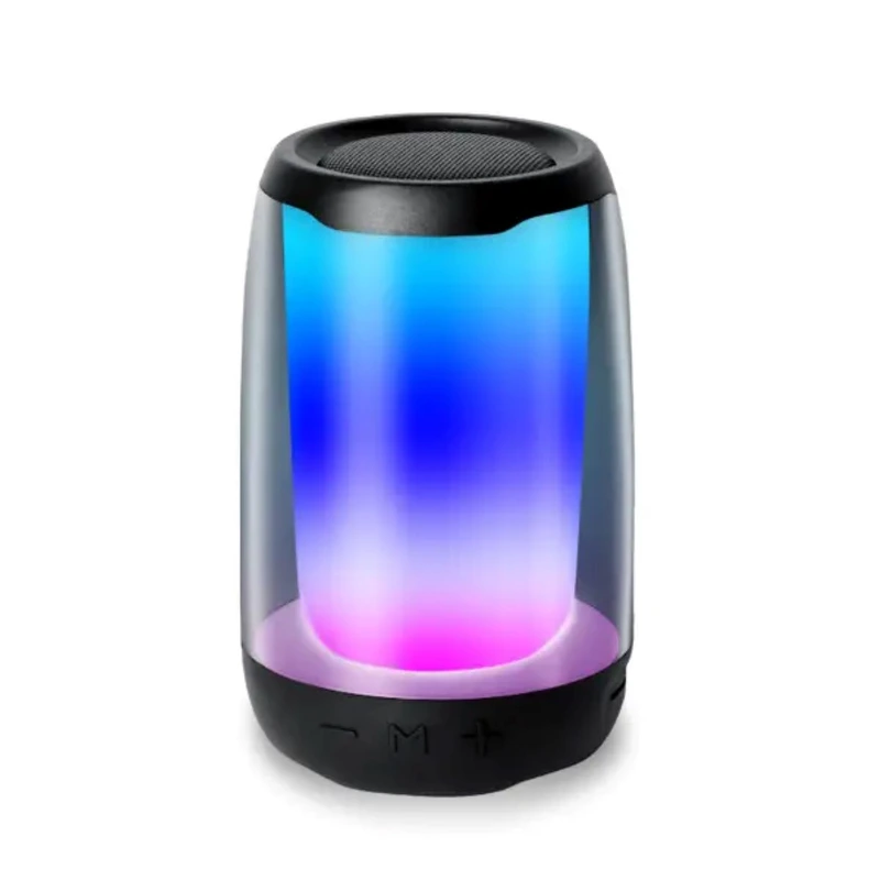 Портативна міні колонка з підсвічуванням Чорний 8893AB — Pulse