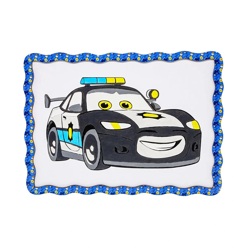 Дитячий набір для розпису по дереву "Поліцейська машинка" Puz-22952 формат А4