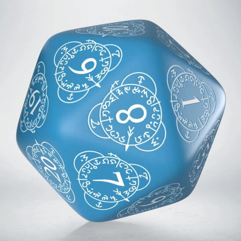 Кубик D20 Level Counter Blue & white Die (1)