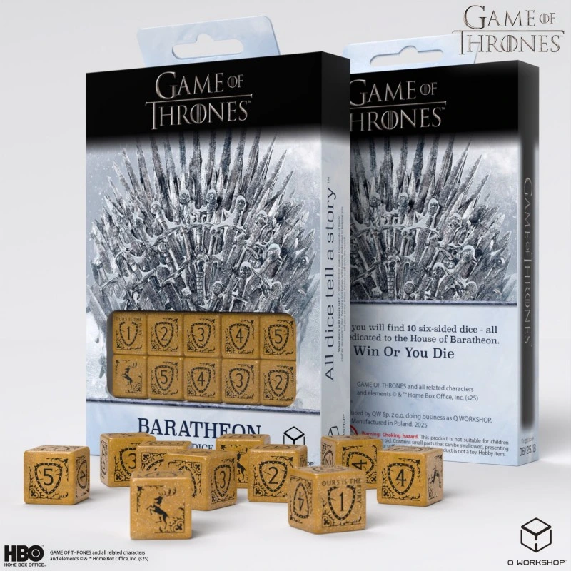 Набір кубиків Game of Thrones. Baratheon 10xD6 Dice Set