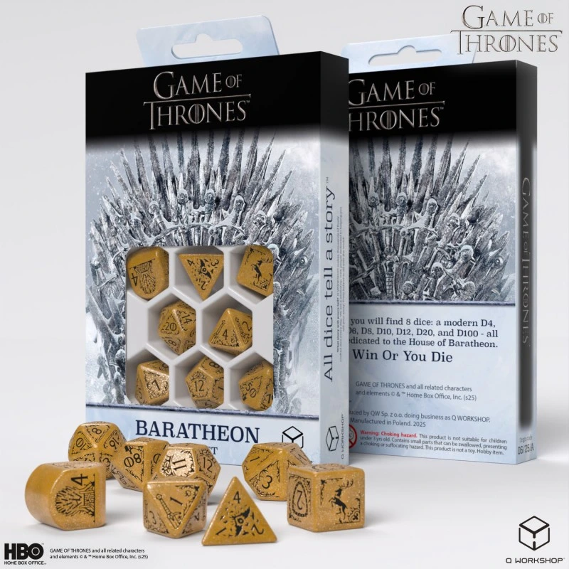 Набір кубиків Game of Thrones. Baratheon Dice Set