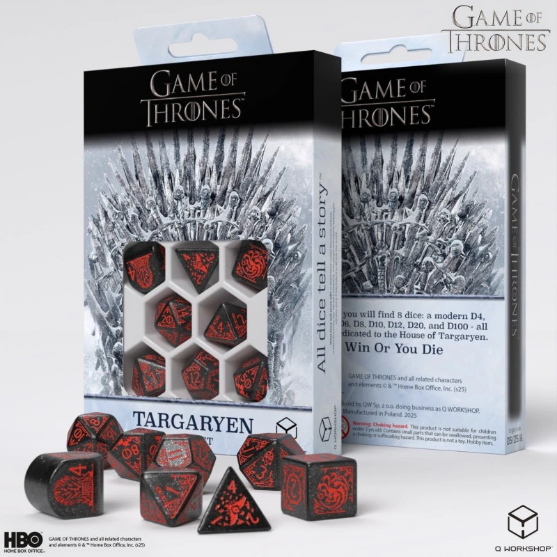 Набір кубиків Game of Thrones. Targaryen Dice Set