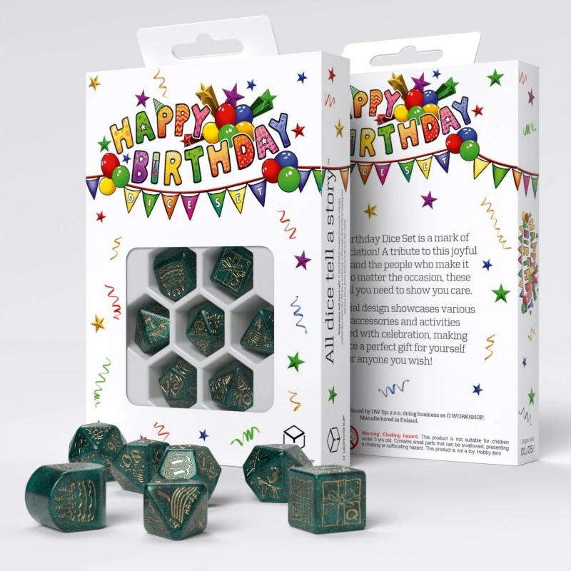 Набір кубиків Happy Birthday Dice Set: Balloons